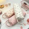 Quilting Cotton Hair Dryer Storage Bag with Handle Large Capacity Curler Storage Bag Dustproof Hair Dryer Protective Case