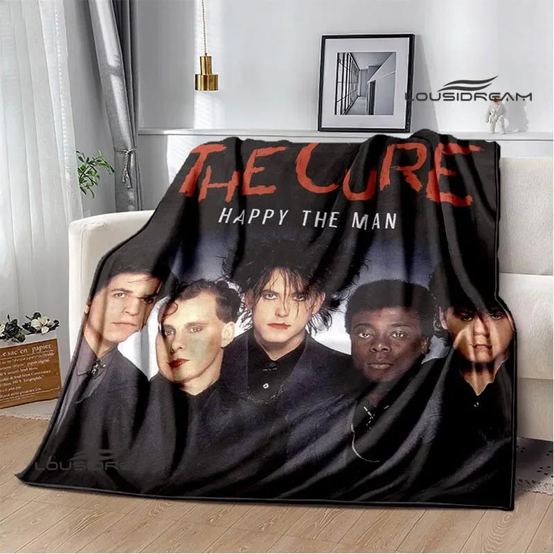 Rock band The cure Printed blankets picnic blanket Warm Flannel blankets Soft and comfortable blanket bed linings Birthday Gift