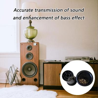 Speaker Port Tube Optimized Air Flow Plastic Speaker Tube Boosts Bass Output For Music Lovers In Various Environment