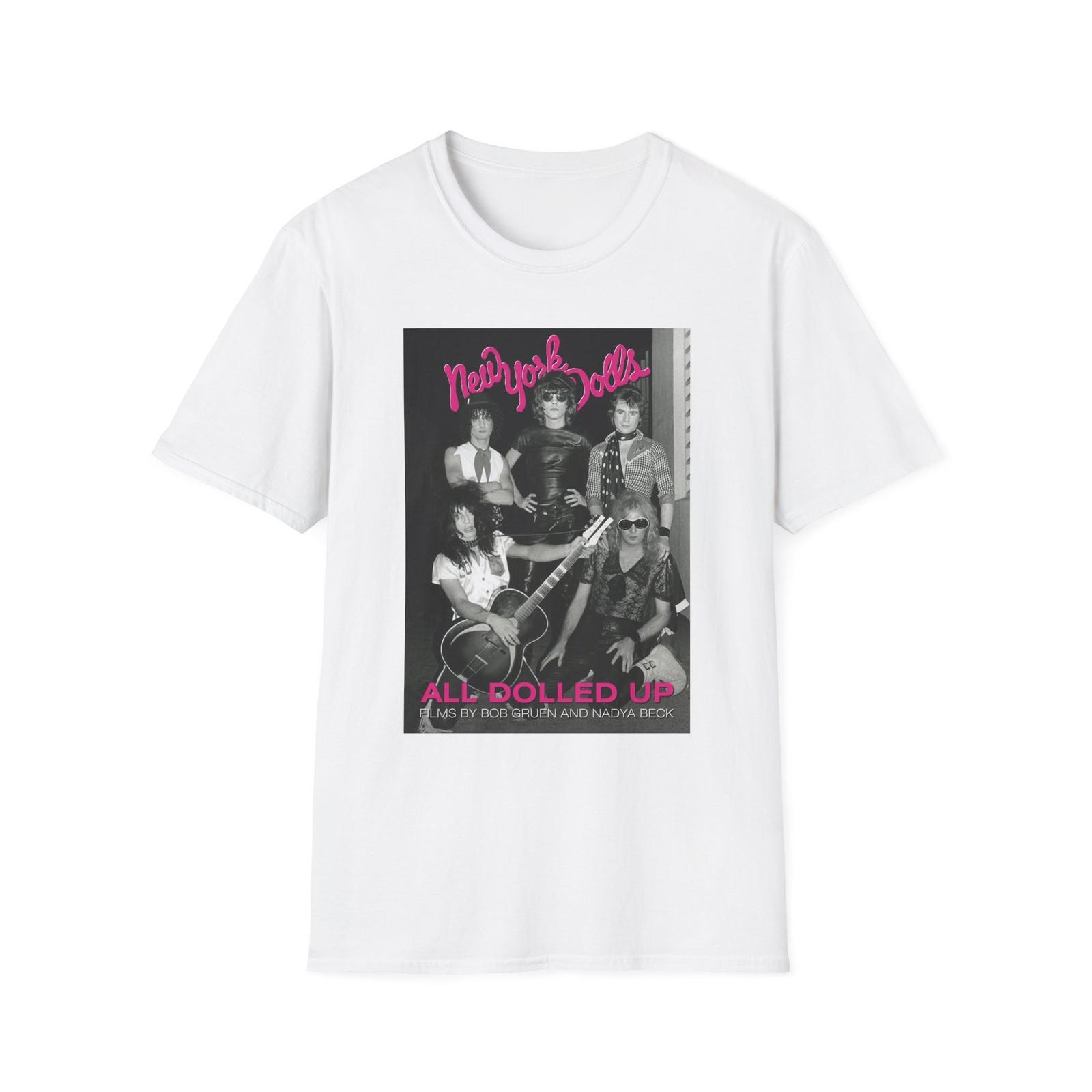 New York Dolls Unisex Adult Unisex Heavy Cotton Tee Unisex T-Shirt XXXXL