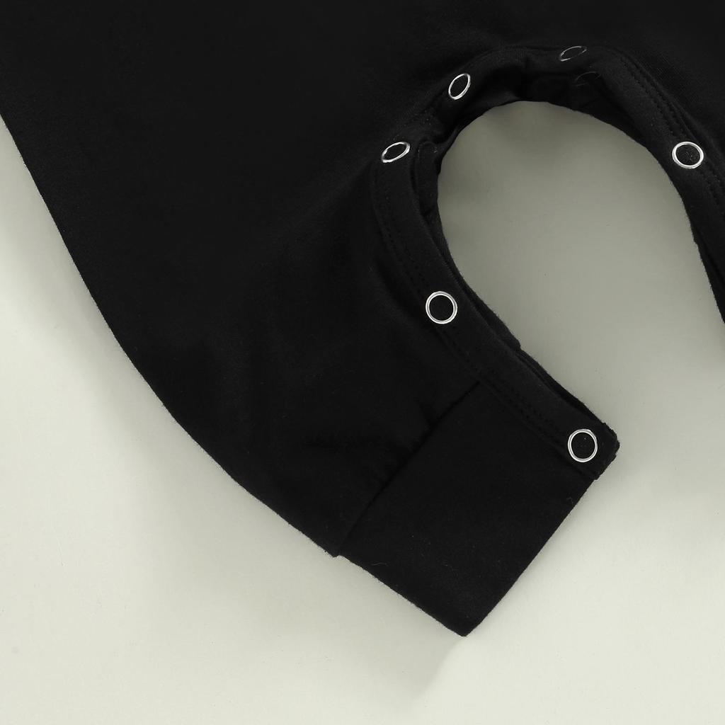 Salopetă de vară pentru bebeluși, ocazional, cu gât rotund, culoare contrastantă, cu mânecă scurtă, pentru nou-născut