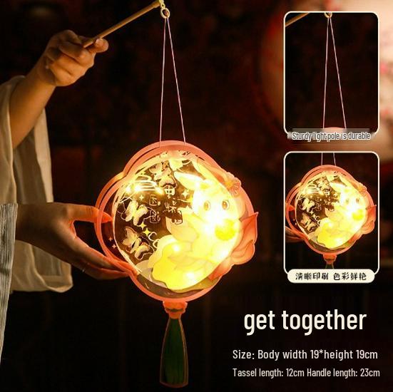 

2025 Mid-Autumn DIY Parent-Child Ancient Style Rabbit Flower Lantern Ornament