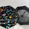 1PC music notesAutomatic Open/Close Umbrella with Windproof, 8-Rib Sturdy Canopy, Durable Ribs, Fashionable Design, Outdoor Accessory, Fun Prin, Holid