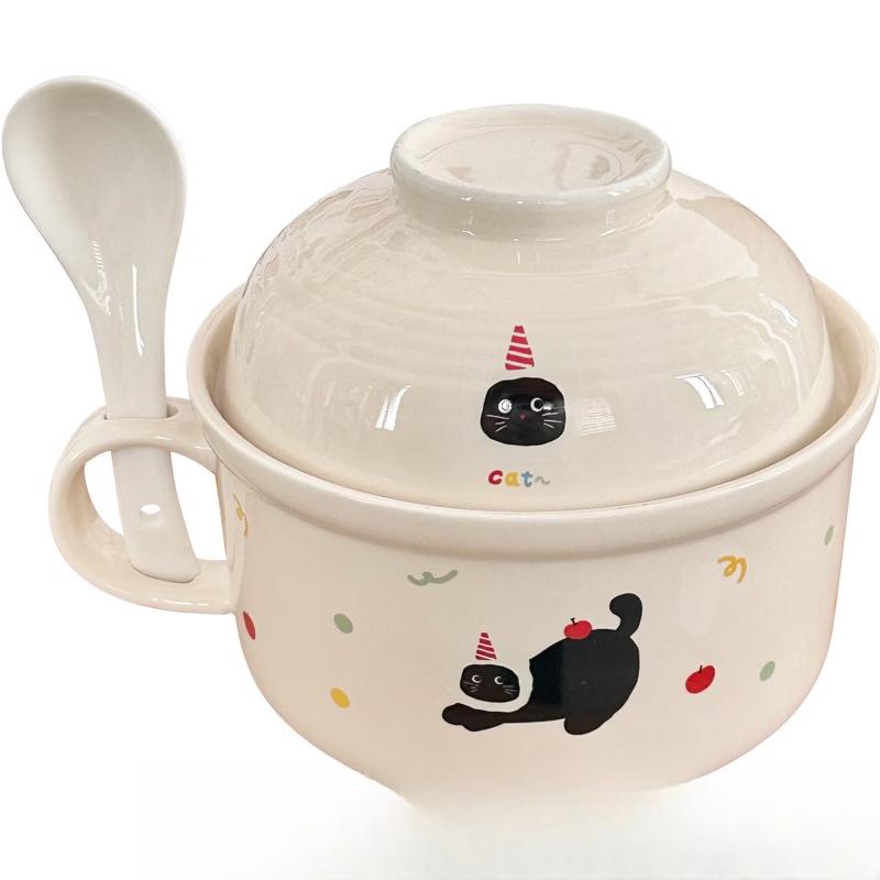 Balloon Dog Ceramic Instant Noodle Bowl