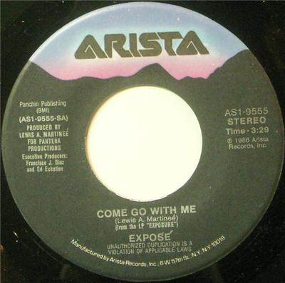 7inch Record EXPOSE - Come Go With Me AS19555 Arista 1987 US Dance & Electronica Used