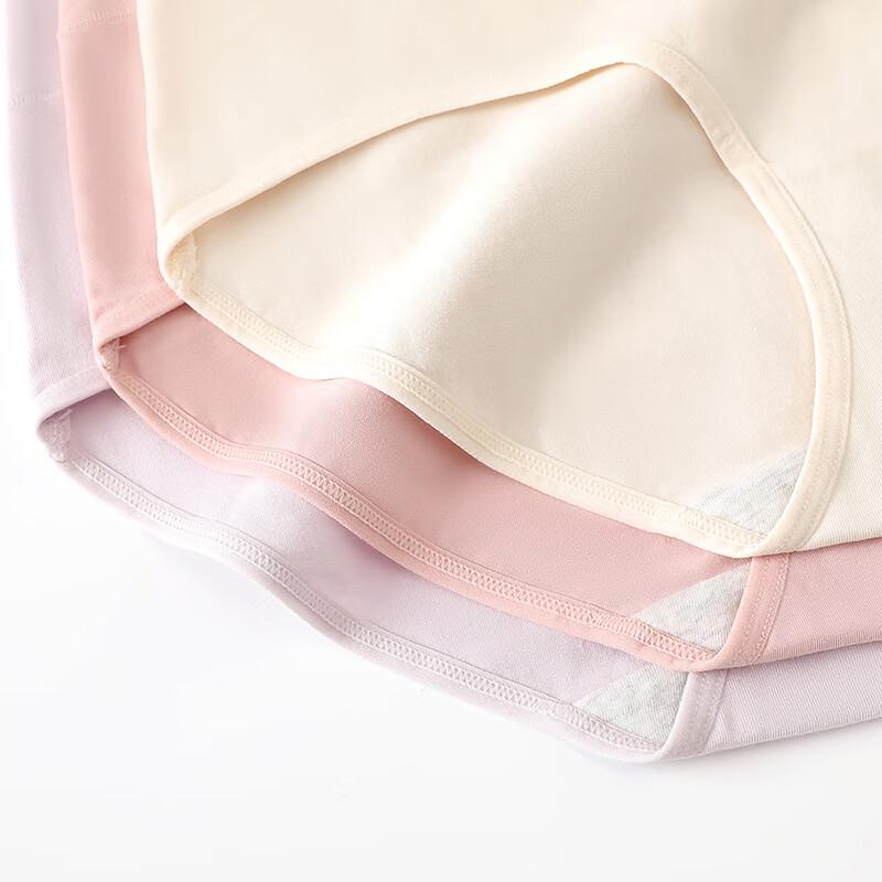 Fenteng Women's High-Waist Cotton Antibacterial Underwear 3-Pack