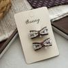 Autumn Retro Coffee Color Love Bow Hairpin Temperament All-match Children's Hair Accessories Side Bangs Hairpin Headdress