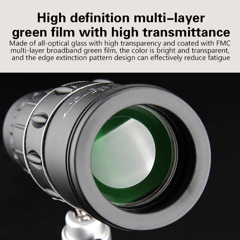 16X52 Monokular-Teleskop Dual Focus Zoom Fernglas Hd Umfang Nachtsicht Mit Gurt Optische Linse/Gummi Outdoor