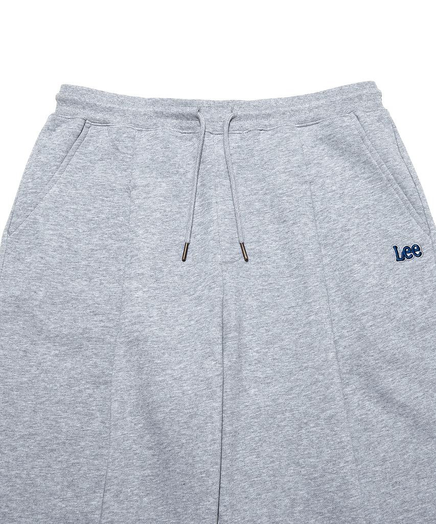 LEE One-Pleat Wide Sweatpants Gray