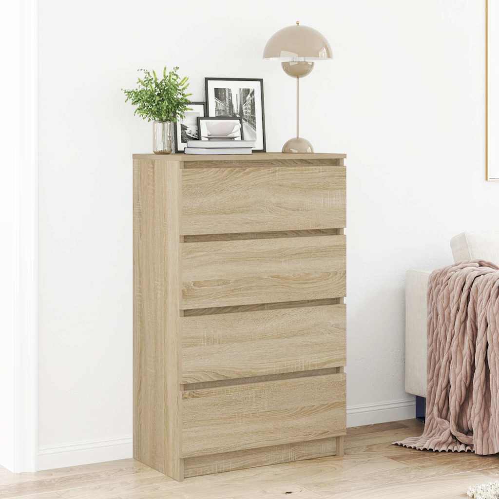 vidaXL Sideboard Sonoma-Eiche 60x35x98,5 cm Holzwerkstoff