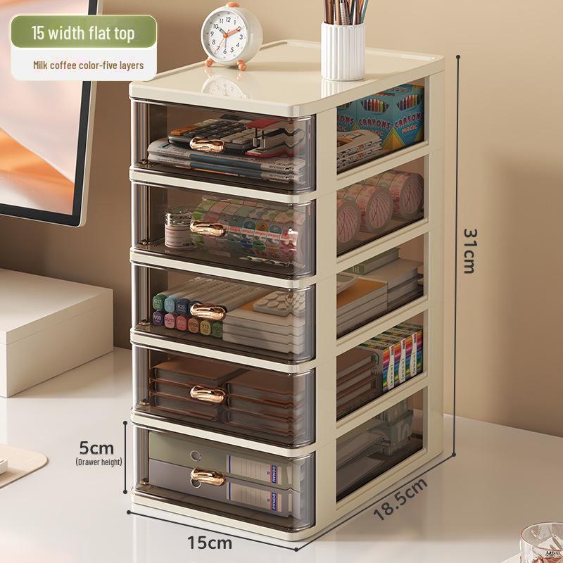 Plastic Drawer Desktop Organizer for Stationery and Cosmetics