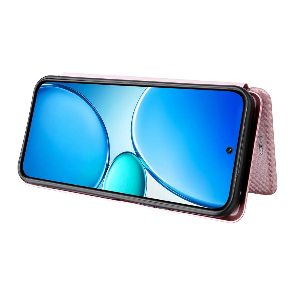 For Realme C85 5G/15x (India) 5G Case Carbon Fiber Texture Drop-Proof PU Leather Phone Cover