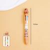 Cartoon Capybara Multicolor Ball Pen Ballpoint Pen Multicolored Pens Colorful Refill Multifunction 6/4 Colors In One Student