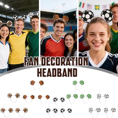 Ball-themed Decorative Headbands, Fan Cheering Props, Football-themed Party Decorations, Headbands