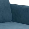 2 Seater Sofa Blue 120 Cm Velvet