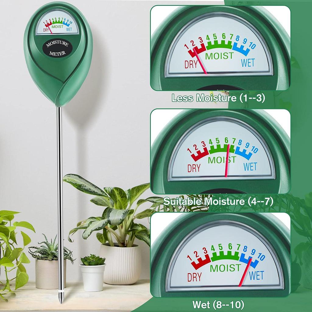 Single Needle Soil Moisture Meter for Potted Plants and Gardening