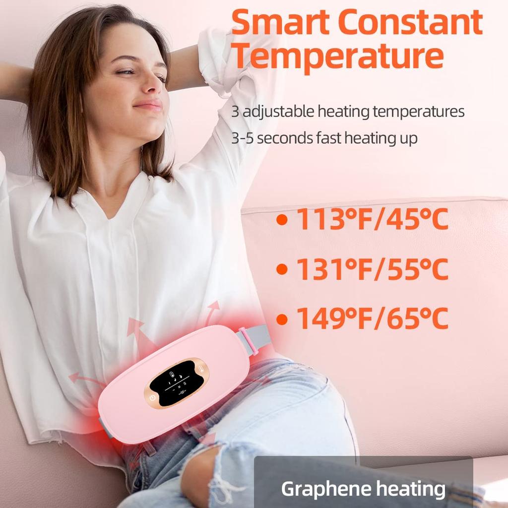 Heating Pad for Period Cramps Portable Cordless Heating Pad for Menstrual Cramps Pain Relief Christmas Gifts for Women Girls