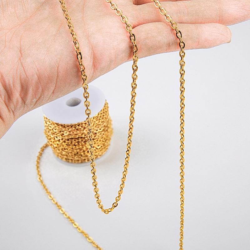 65.61Feet DIY Necklaces Chain 0.25-1mm Jewelry Making Chain for Jewelry Making DIY Necklaces Earring Keichain Pendants