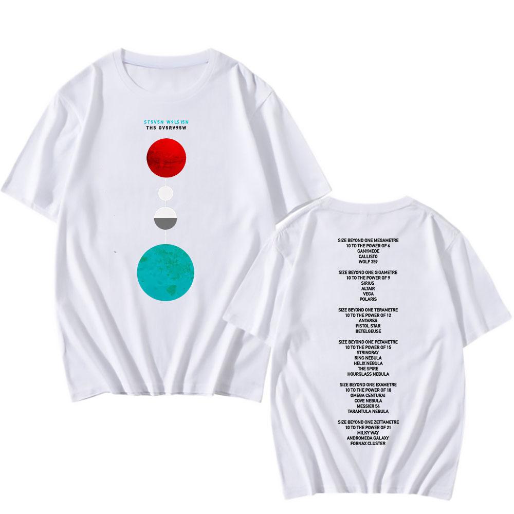 The Overview Album T-shirt Steven Wilson Singer Print T-shirts Men Women Summer Cotton Streetwear Tee Tops Graphic Female Male Clothing 4XL