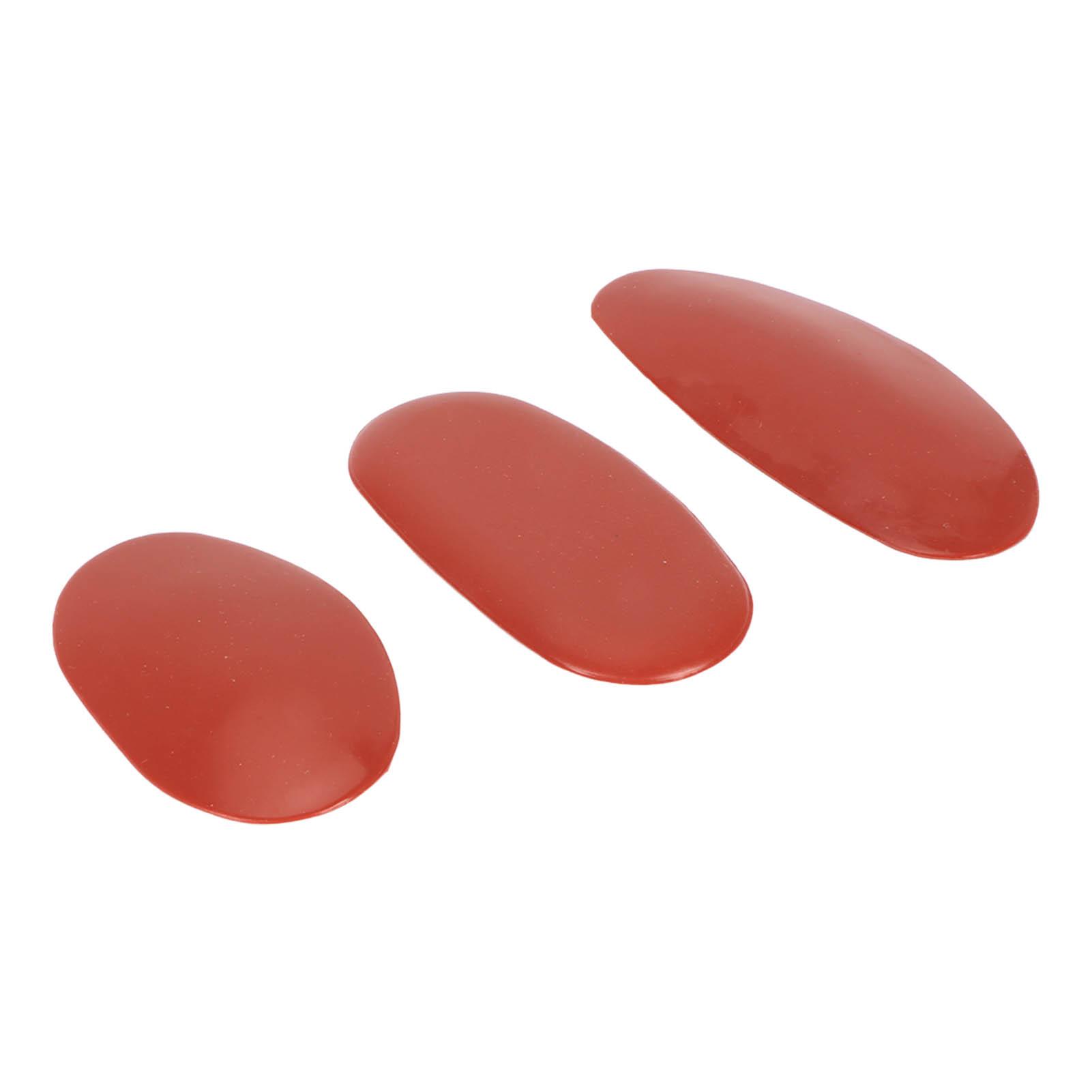 

3 шт. керамические ребра из красной глины разных размеров, мягкие, прочные, резиновые, портативные, керамические ребра для керамики