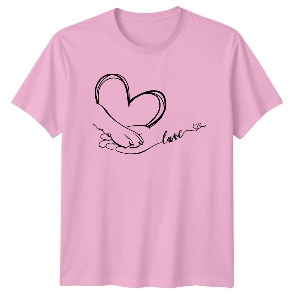 Love Hand Paw Pet Love Animals Unisexs TShirt Unisexs Tee Graphic Shirt