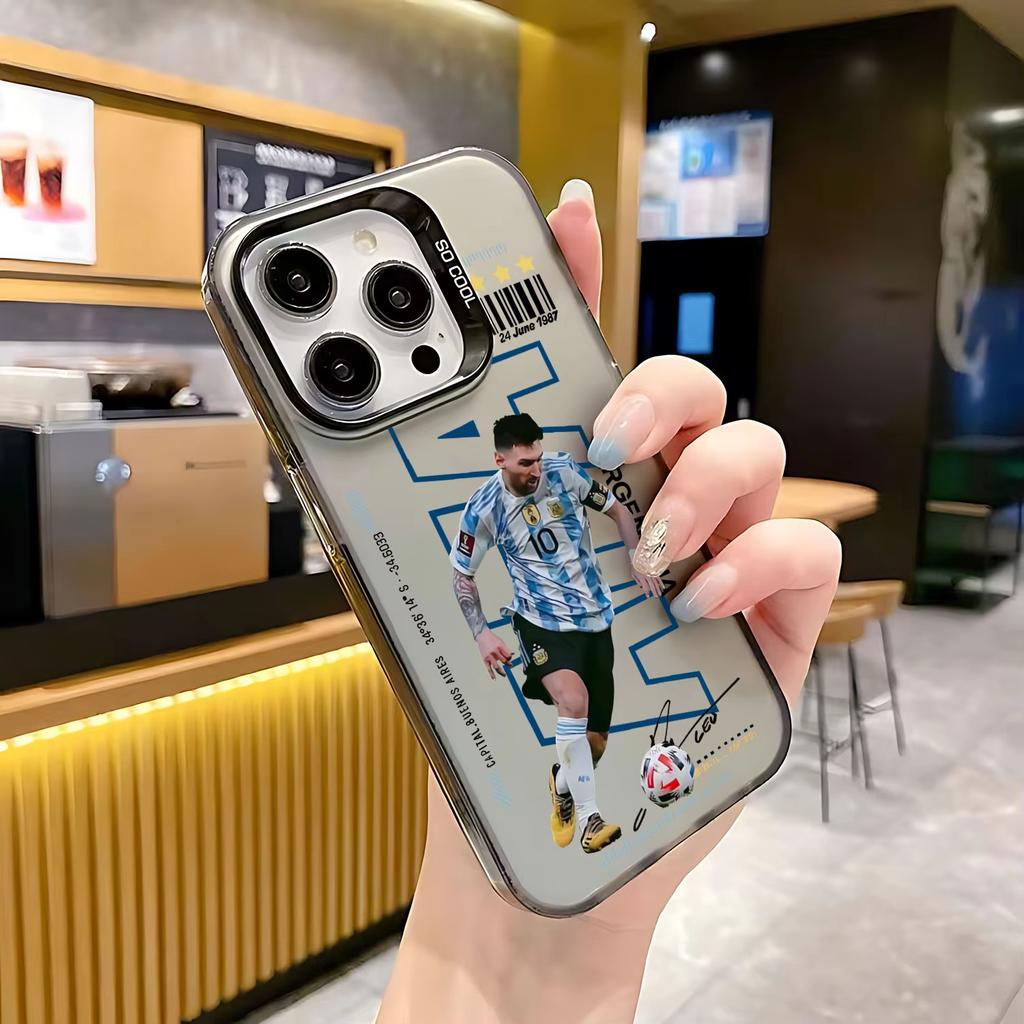Football Player IPhone 17 Pro Phone Case 16/15/14/13 Laser Case 12 Apple 11Xs Max Hard Pro Ma