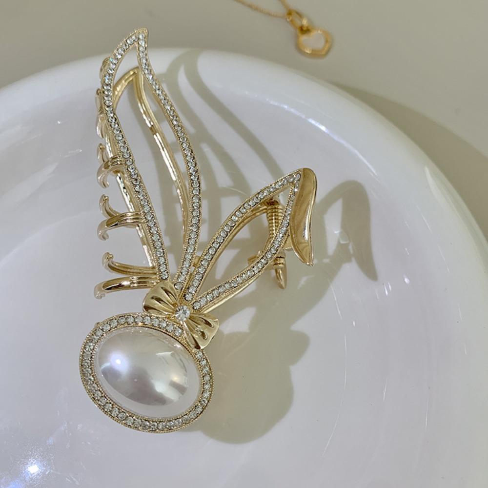 Pearl Korean Hair Accessories Hair Crab Clip Rabbit Shark Clip Female Hair Claw Girl's Headwear