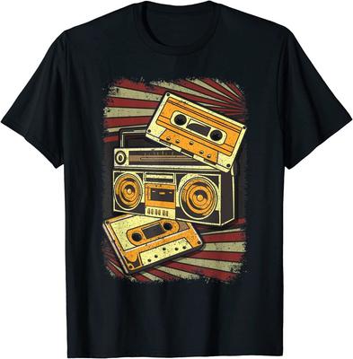 Retro Vintage Boombox 80er Jahre Musik Radio Boombox Unisex T-Shirt