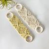 Wooden Loop Crochet Towel Ring Hand-woven Towel Storage Rack Portable Dish Towel Holder  Bathroom