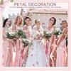 30/50/100pcs White Artificial Rose Flowers Silk Homme Decor Silk Rose Petals  Bridal Showers