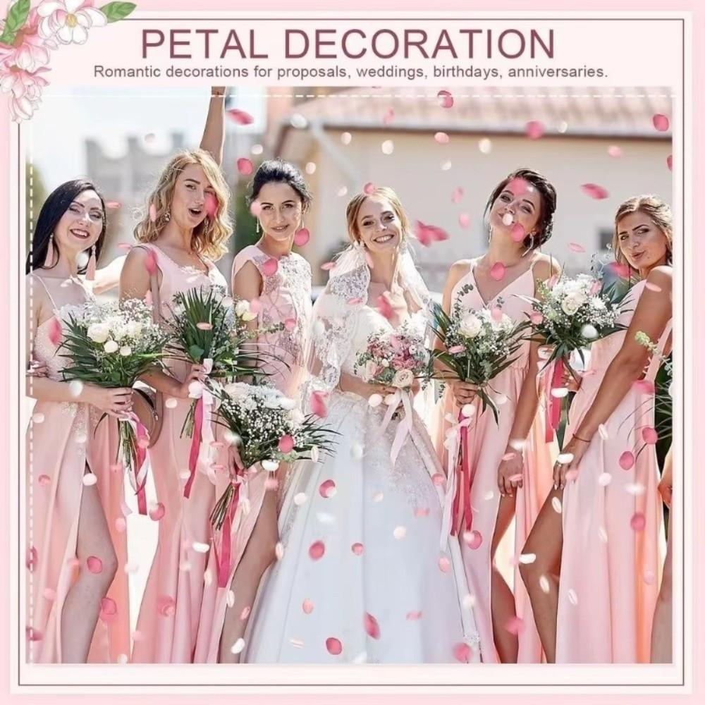 30/50/100pcs White Artificial Rose Flowers Silk Homme Decor Silk Rose Petals Bridal Showers