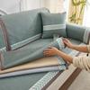 Wormwood Ice Vine Sofa Cushion Summer Summer Ice Silk Mat Non-Slip Seat Cushion Solid Color Leather Sofa Cover Cloth Towel
