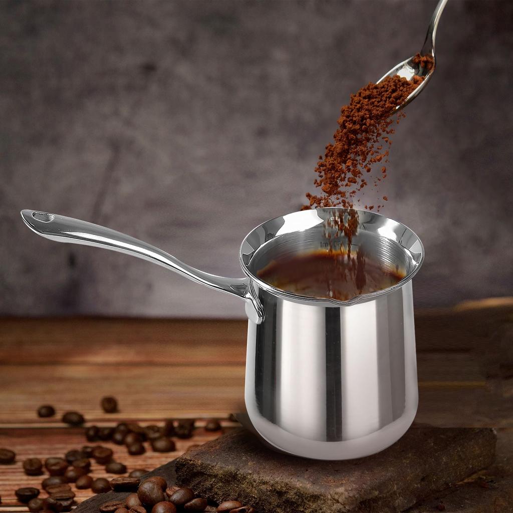 IMEEA Milk Pan, Saucepan, 18-10 Stainless Steel, 11cm High, Induction Compatible, 600cc, Saucepan, Mini Milk Pan, Silver