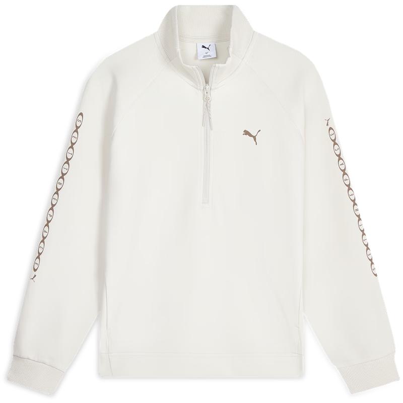 PUMA Women's Loose-Fit Half-Zip Running Sweatshirt 639693