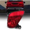 Rear Bumper Tail Light Reflector Light Fit for 2017 2018 2019 2020 Mitsubishi Eclipse Cross, Ruby Red Halogen Rear Bumper Reflector Without Bulbs