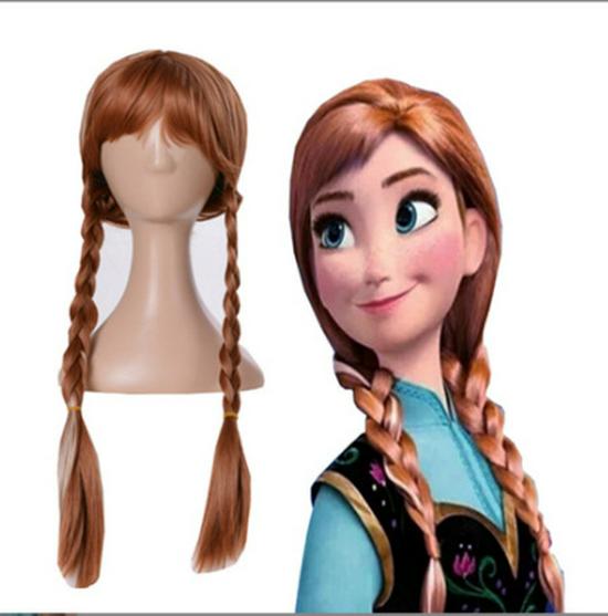 Frozen Adventure Elsa Cosplay Wig with Braids