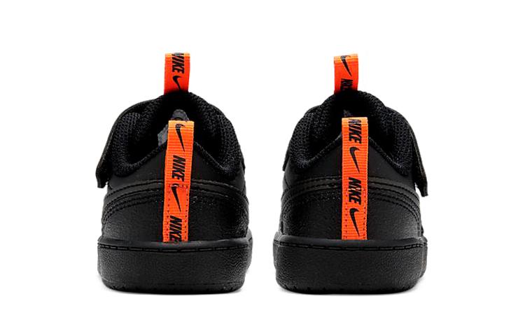 Nike Court Borough Slip Resistant Cushioning Abrasion Resistant Breathable Low Top Toddler Shoes Black CT3963-001