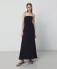 RIDIFI Leinen-Schlauchkleid_Schwarz
