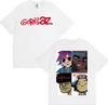 2026 Gorillaz Band Face Art Pattern TShirt for Unisex and Women  Retro Cartoon ShortSleeved Fashion Casual TShirt