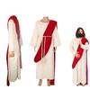Elegant Medieval Warrior Costume For Cosplay Featuring Richly Textured Polyester