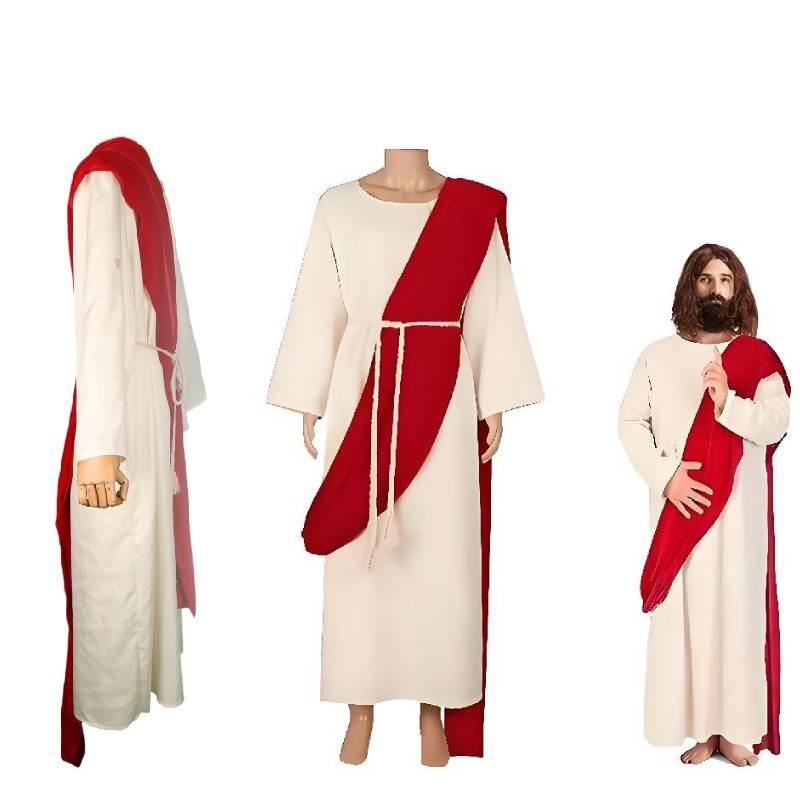 Elegant Medieval Warrior Costume For Cosplay Featuring Richly Textured Polyester