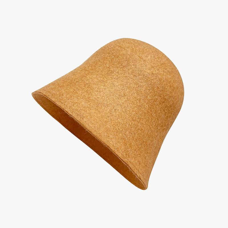 Μάλλινο Καπέλο Κάδου για Γυναίκες Φθινόπωρο και Χειμώνα Διπλής Όψης Δίχρωμο Κορεατική Έκδοση Ευέλικτο Καπέλο Ψαρά Ιαπωνικό Καπέλο Λεκάνης Μοντέρνο Καπέλο