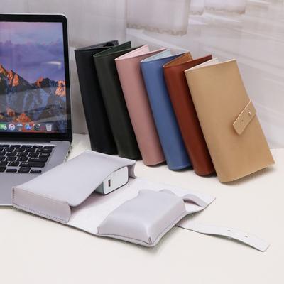 Pu Leather Cable Organizer Travel Gadget Case with Compartments Multi-Purpose Bag for Power Banks Chargers & Accessories New