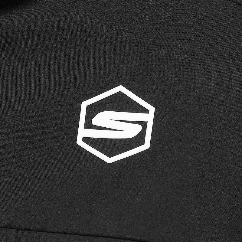 Skechers Comfort Sports Series Durable Casual Solid Color Hooded Jacket Women jackets Carbon-Black P125W126-0018