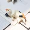 Cute Cat Resin  Accessories Resin Lazy Cat Miniatures Simulated Cat Fridge Ornaments  Car