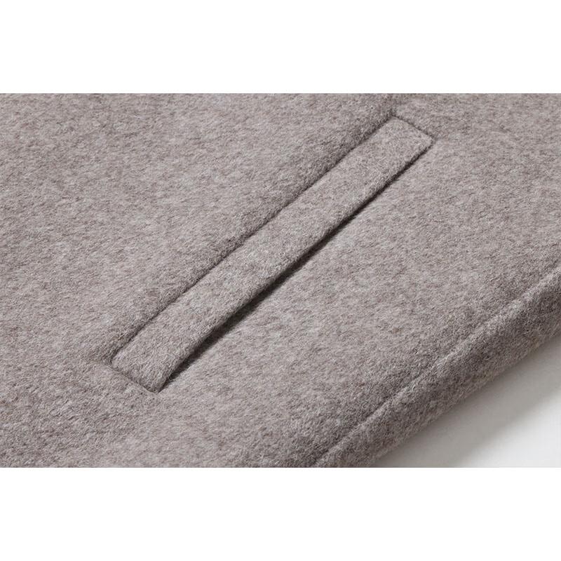 G·TENNA Women's 100% Wool Lapel Overcoat