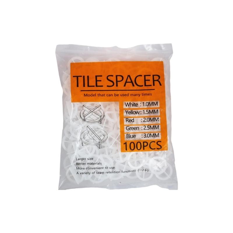 Pack of 100 User Friendly Tile Installation Spacers for Quick Easy Setup On Wall and Floor Tiles with Size Options 1.0mm To 3.0mm