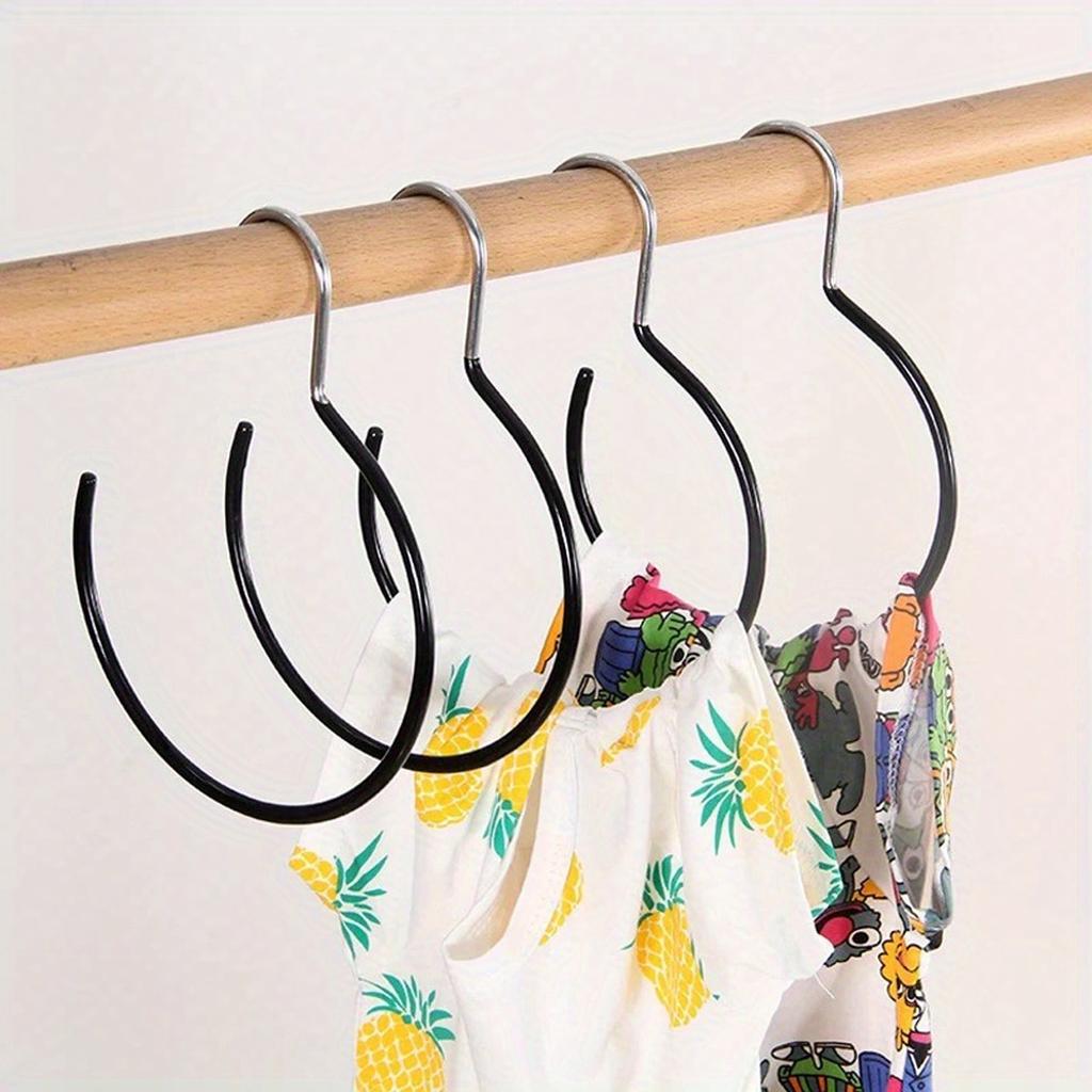 1-5pc Non-Slip Scarf Ring Hanger Multifunctional Tie Hat Belt Storage Rack Closet Organizer Accessory Hanging Rack Cloth Hanger