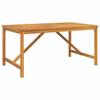 Garden Dining Set 7 Pcs Brown Solid Acacia Wood