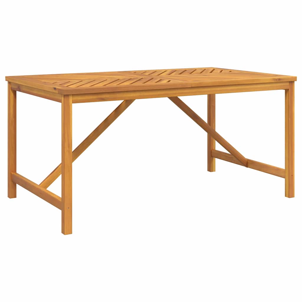 Garden Dining Set 7 Pcs Brown Solid Acacia Wood
